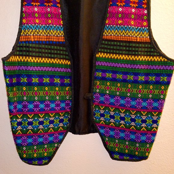 Multi colored Colorful Embroidered vest - Picture 3 of 4